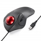Sanwa Wired Ergonomic Trackball Mouse, Optical Rollerball Mice, Programmable Silent Buttons, 44Mm
