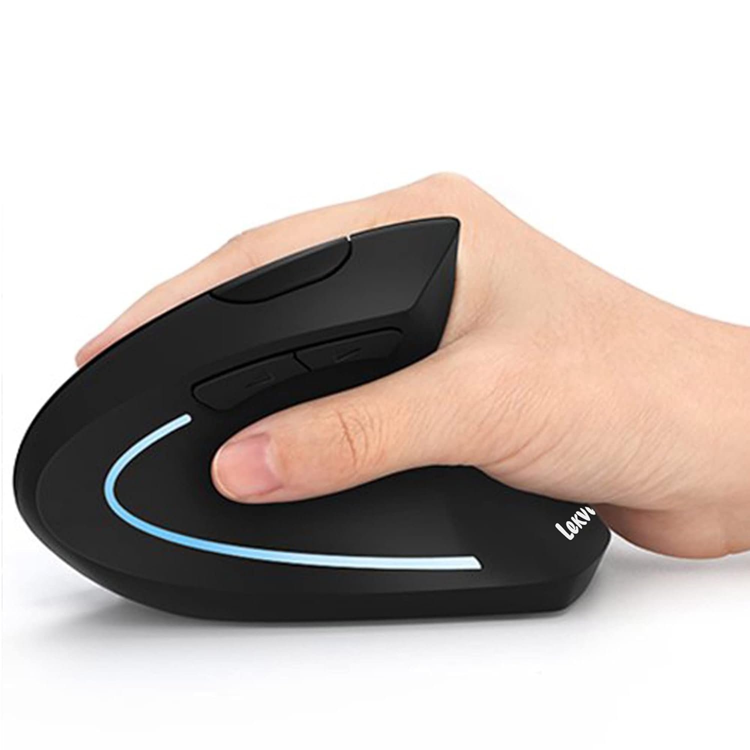 Ergonomic Mouse, Vertical Wireless Mouse - Rechargeable 2.4Ghz Optical Vertical Mice : 3 Adjustabl