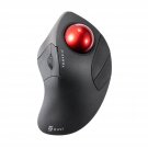 Sanwa Dual Mode (Bluetooth 5.1+2.4G Wireless) Ergonomic Trackball Mouse, Rollerball Mice, Programm