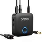 Bluetooth 5.3 Transmitter Receiver For Tv To 2 Wireless Headphones, Optical Input & Output, Aptx L