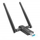 Wireless Usb Wifi Adapter For Pc - 1200Mbps Dual 5Dbi Antennas 5G/2.4G Wifi Adapter For Desktop Pc