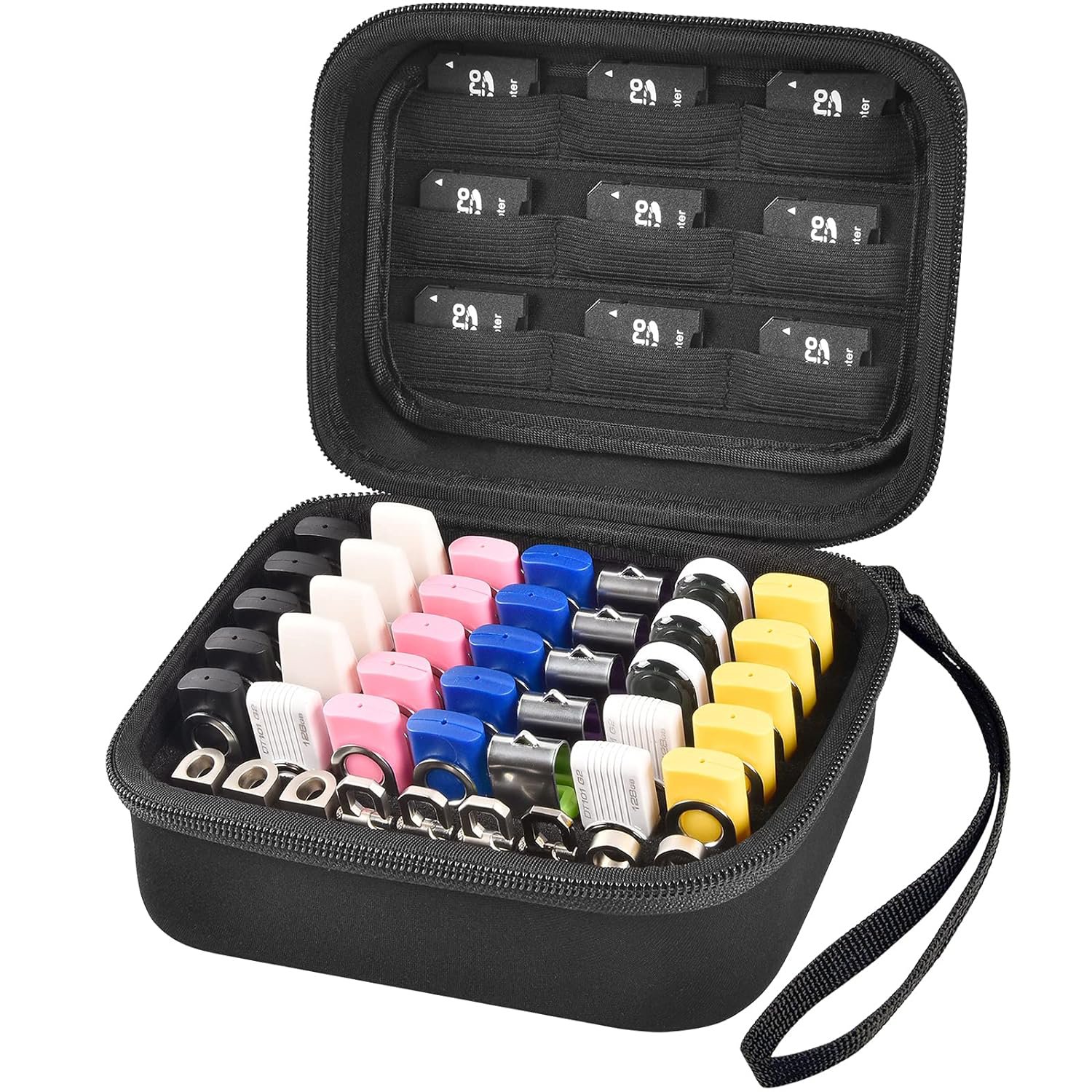 Usb Flash Drive Case, Thumb Drive, Memory Card Sd Sdxc Sdhc Card Holder Organizer, Electronic Acce