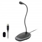 Usb Microphone, Plug & Play Microphone For Pc, Desktop Omnidirectional Condenser Laptop Mic, Mute