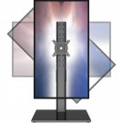 Single Monitor Stand Freestanding 27-43 Inch Monitor Arm Curved Screen Monitor Mount Tempered Glas