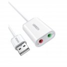 UGREEN USB to Audio Jack Sound Card Adapter with Dual TRS 3-Pole 3.5mm Headphone and Microphone US