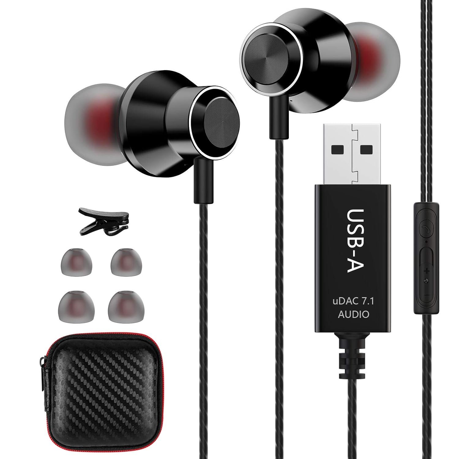 Usb Headset With Microphone For Pc, Noise Cancelling Computer Headphones For Laptop/ 8.2 Ft, Light