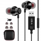 Usb Headset With Microphone For Pc, Noise Cancelling Computer Headphones For Laptop/ 8.2 Ft, Light