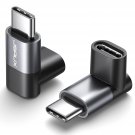 90 Degree Right Angle Usb-C Male To Usb-C Female Adapter, 2-Pack Type-C Up & Down Usb-C 3.1/10Gbps