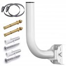 Universal Adjustable Tv Antenna Mount 11" Inch Weather Proof J Pole, Wireless Bridge Bracket Mount