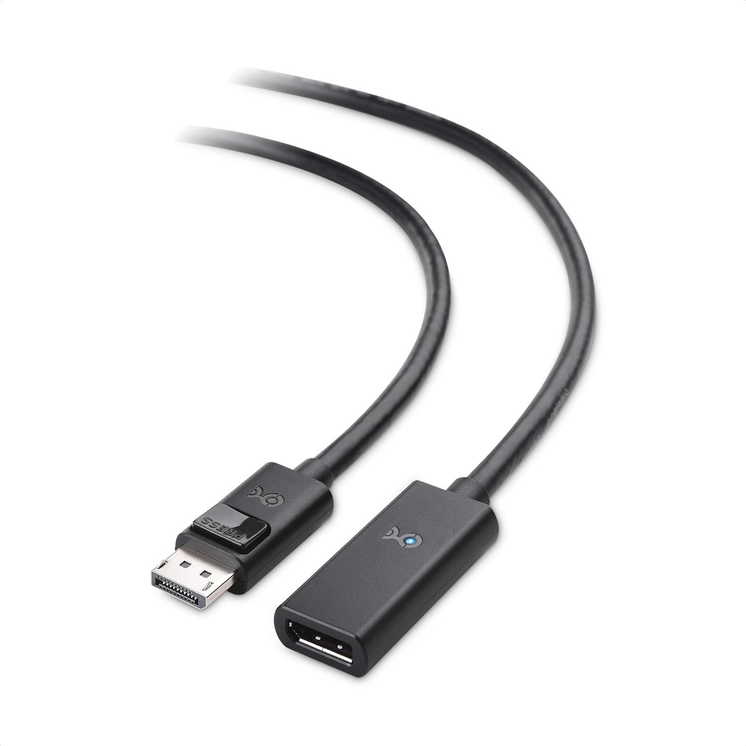 Cable Matters Unidirectional Active DisplayPort Extension Cable Gender Changer for Oculus Rift S,