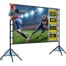 Projector Screen And Stand,Large Indoor Outdoor Movie Projection Screen 4K Hd 16: 9 Wrinkle-Free D