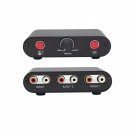 2-Way Rca Stereo Audio Switch Input Signal Source Switcher Selector Splitter Box(2 In 1 Out / 1 In