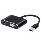 Usb To Hdmi Vga Adapter, Usb 3.0 To Hdmi Converter 1080P Hdmi And Vga Sync Output Support Windows