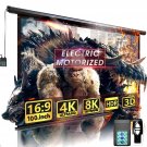 100" Motorized Projector Screen - Indoor And Outdoor Movies Screen 100 Inch Electric 16:9 Projecto