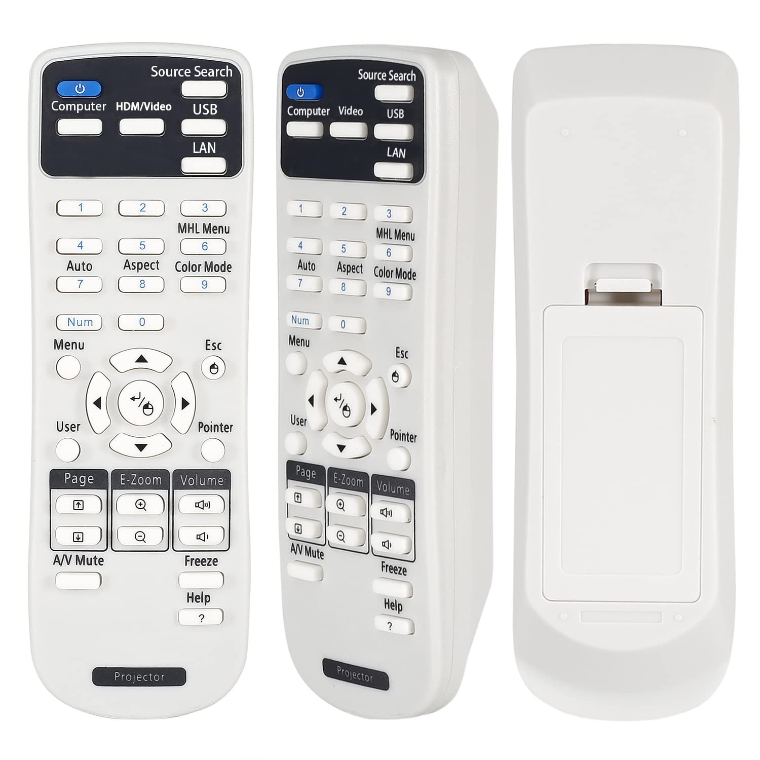 Universal Projector Remote Control For Epson Projector Remote Powerlite Home Cinema 1040 Powerlite