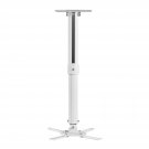 White Projector Ceiling Mount Bracket Fits Flat Or Sloped Ceiling Height Adjustable With Extendabl