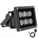 Infrared Illuminator, 850Nm 6 Leds 90 Degree Wide Angle Ir Illuminator For Night Vision, Waterproo