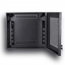 Heavy Duty 16 Gauge Steel Dvr Security Lockbox And Swing Open Top 24'' X 21'' X 7'' - (Black)