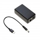 Usb-C Poe Splitter Gigabit, Poe To Usb-C 5V/4A Power Supply For Raspberry Pi 4 And More, 802.3At P