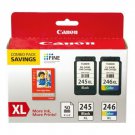 Canon PG-245XL / CL-246XL Ink Cartridge Combo Pack with GP-502 Photo Paper