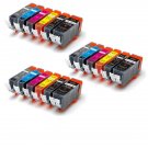 18Pk W/ Gray Ink Cartridges For Pgi-225 Cli-226 Canon Pixma Mg6120 Mg8120 Mg6220