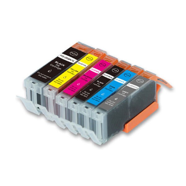 6 Pk Quality Printer Ink Set For Canon Pgi-250 Cli-251 Mg6320 Mg7120 Mg7520