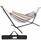 Portable Outdoor Patio Use Hammock With Stand For 2 Person With Carrying Case