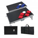 Foldable Bean Bag Toss Cornhole Game Set Boards Tailgate Regulation Baggo 8 Bags