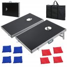Cornhole Bean Bag Toss Game Set Aluminum Frame W/ Carrying Case Portable Design