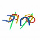 Horseshoe Set Ring Toss Outdoor Kids Backyard Lawn Game 2 In 1 Family Fun
