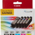 Canon PGI-280/CLI-281 5PK Black Cyan Yellow Magenta Ink Cartridge