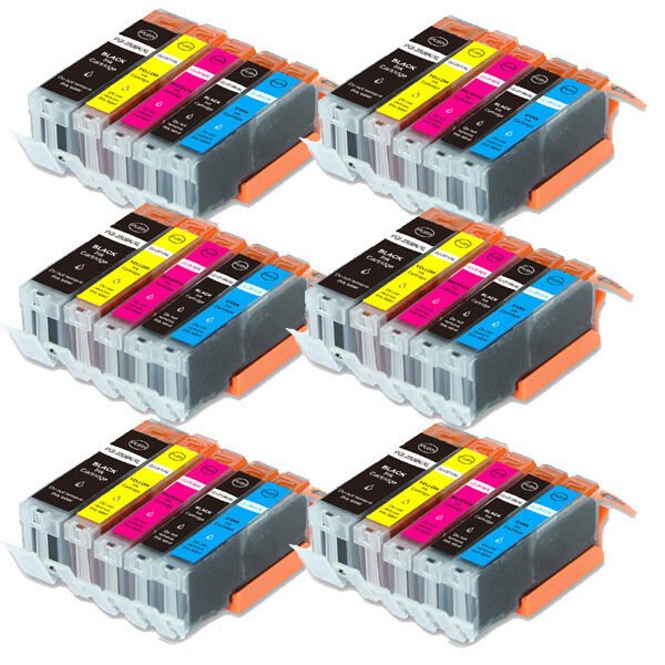 30 Pk Quality Printer Ink Set For Canon Pgi-250 Cli-251 Mg5420 Mg5422 Mg5522