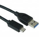 6Inch Usb 3.2 Gen 1 Type-C Male To Type-A Male Cables 5Gbps Black