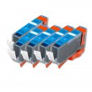 5 Pk Cyan Ink Tank + Smart Chip For Canon Cli-226 Mx882 Mx892 Mg6120 Fast