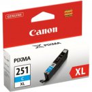 Canon CLI-251XL Original Cyan Ink Cartridge - High Yield