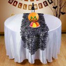 Halloween Table Runner Spider Web Black Lace Tablecloth Cover Home Party Decors