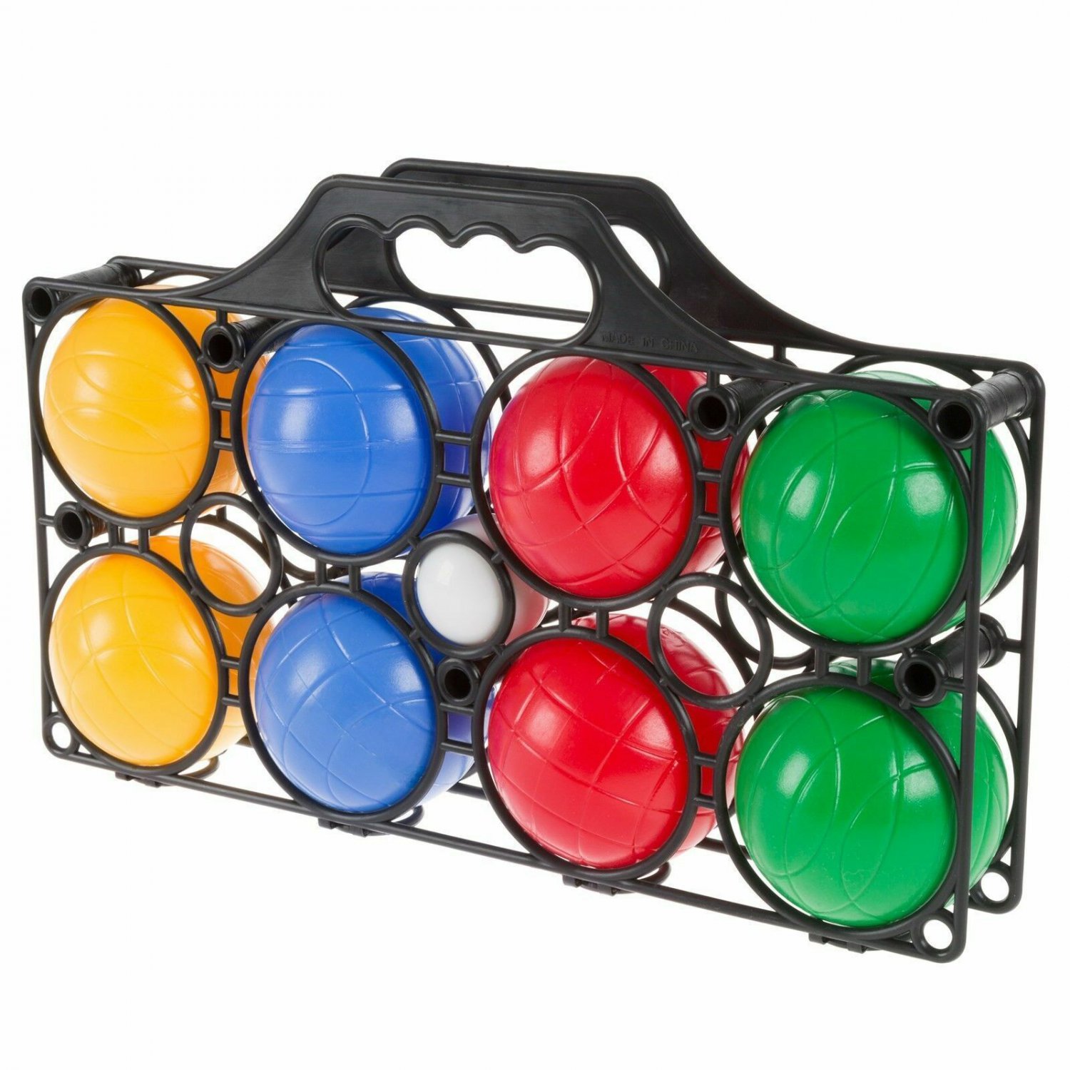 Beginner Bocce Ball Set In Case Outdoor Lawn Game For Kids Toddlers Backyard
