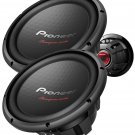 2x Pioneer TS-W300D4 12 3200W Total Power DVC 4-Ohm Component Subwoofer 2 Sub