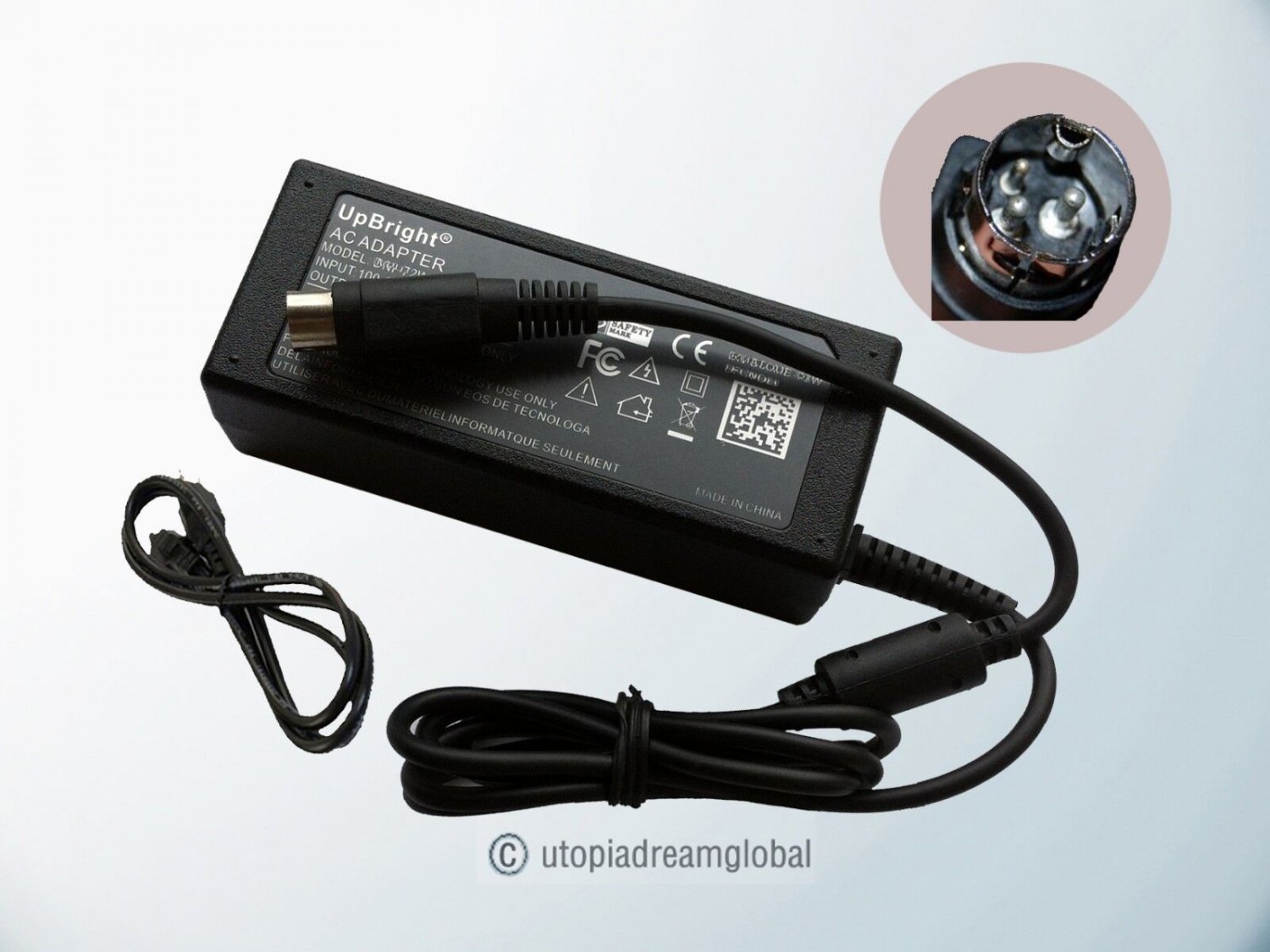 24V Ac/Dc Adapter Fo Epson Tm-U220B M188B Tm-T88V Tm-U325D Pos Printer Power Psu