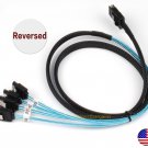 Internal Minisas Sff-8087 To 4X Sata Reverse Breakout Cable 3.3 Feet Usa Ship