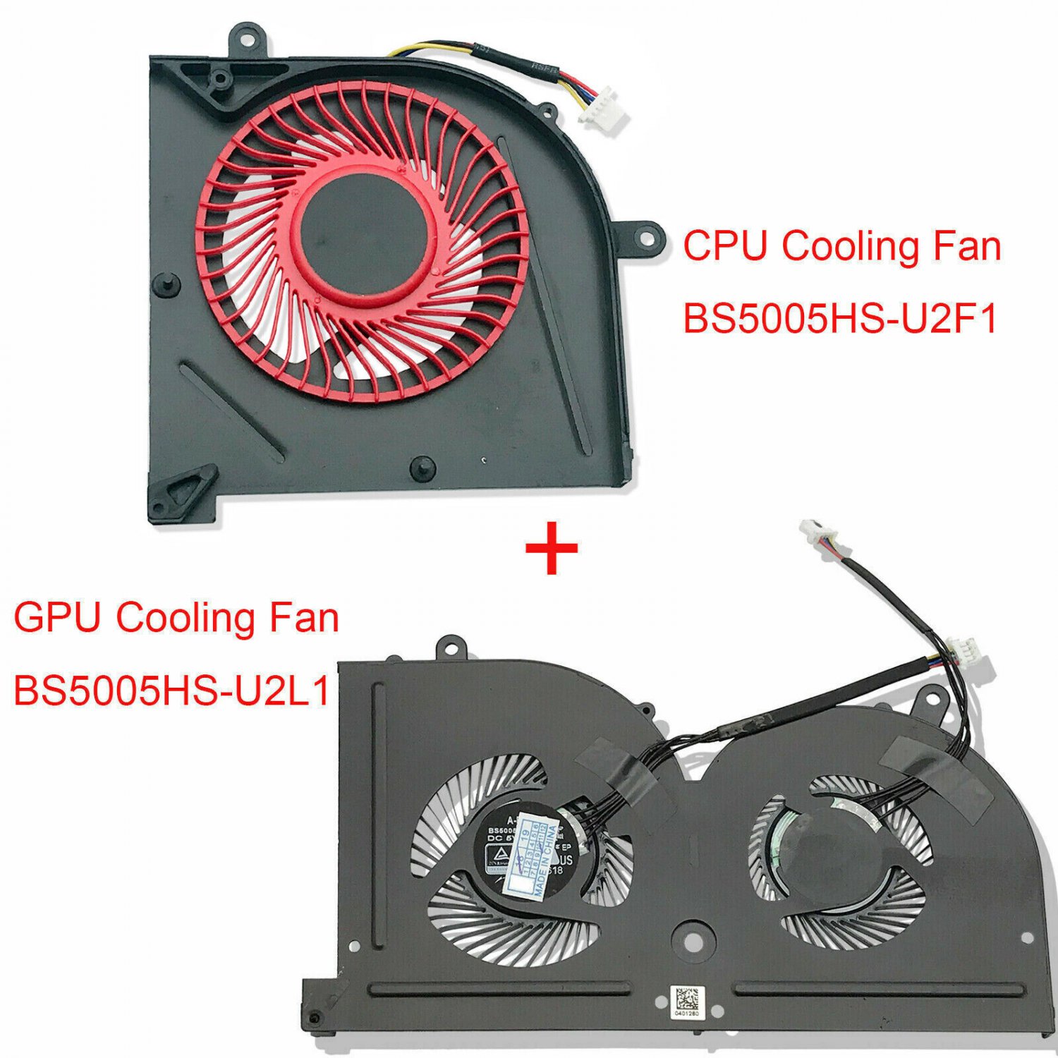 Cpu + Gpu Cooling Fan For Msi Stealth Pro Gs63 Gs63Vr Gs73 Gs73Vr 6Rf 7Rf