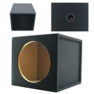 Audiotek Car Audio Single 10" Sealed Subwoofer  Sub Box Enclosure 1" MDF Wood