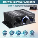 400W 2 Channel Bluetooth Mini Hifi Power Amplifier Audio Stereo Amp Home Car Fm