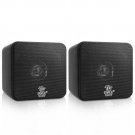 Pcb4Bk Pyle Home 4" 200-Watt Mini-Cube Bookshelf Speakers (Black)