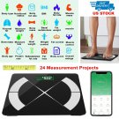 Bathroom Digital Body Weight Scale Body Composition Analyzer BMI iOS Android App