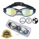 Swimming Goggles Uv Protection Anti Fog Swim Mirror Glasses For Adult Men Women