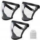 3X Anti-Fog Shield Safety Full Face Super Protective Head Cover Transparent Mask