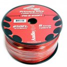 AUDIOPIPE 8 GA GAUGE RED POWER GROUND WIRE CABLE CAR AUDIO AMP 250FT SPOOL PW-8