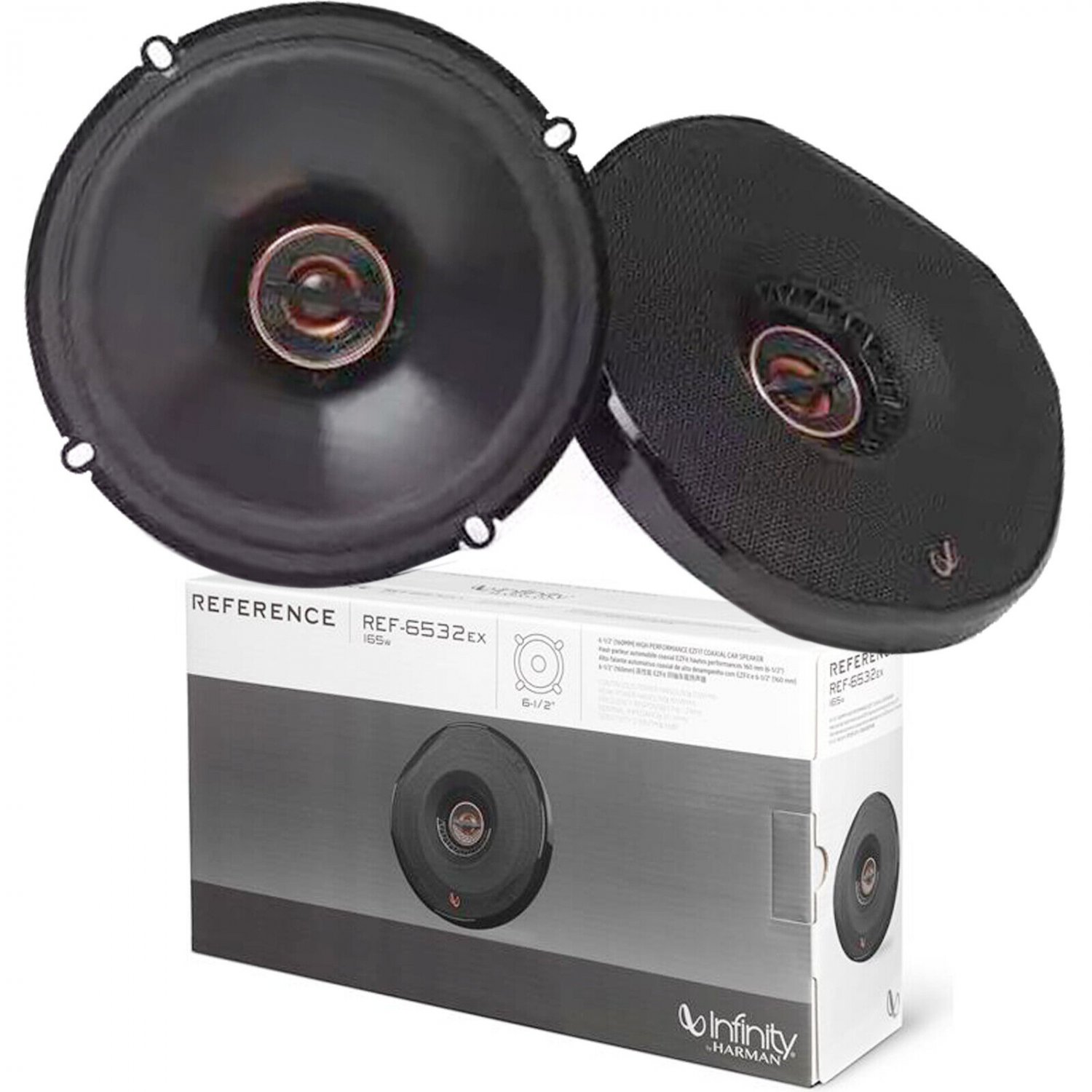 2x INFINITY REFERENCE REF-6533EX CAR AUDIO 6.5" COAXIAL 165 WATT SPEAKERS |