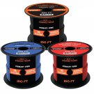 16 Gauge Car Audio Primary Wire (100Ft–3 Rolls)– Remote Power/Ground Electrical